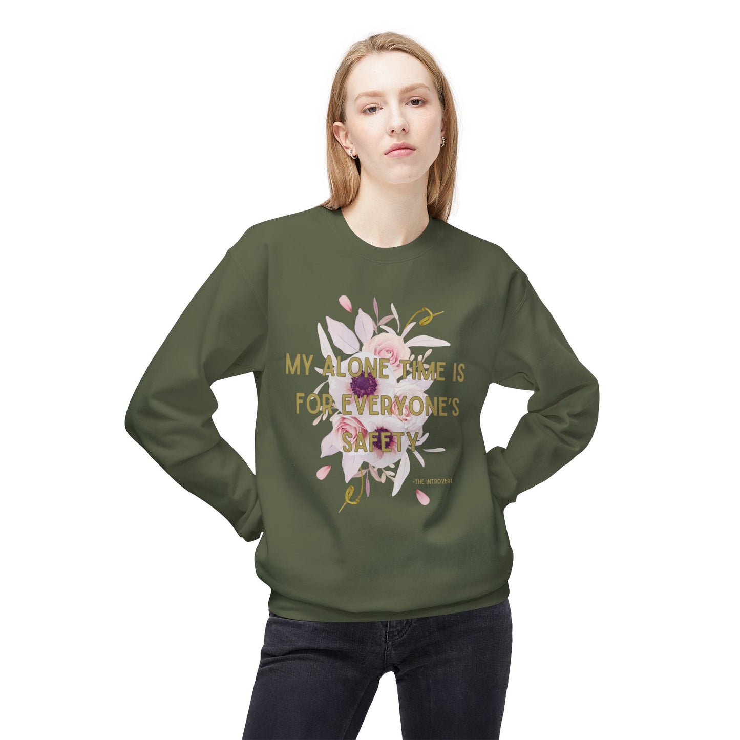 My time alone Fleece Sweatshirt